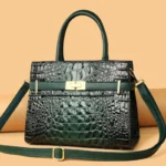 Vintage crocodile pattern all match tote bag - Image 8