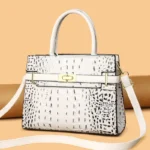 Vintage crocodile pattern all match tote bag - Image 10