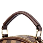 Wide strap checkered pattern designer bag - Image 8