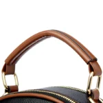 Wide strap round pattern designer bag - Image 5
