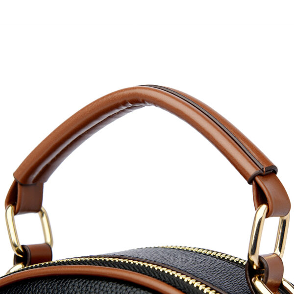 Wide strap round pattern designer bag - Image 5