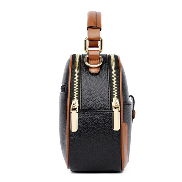 Wide strap round pattern designer bag - Image 6