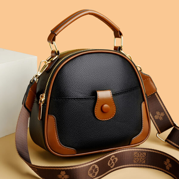 Wide strap round pattern designer bag - Image 10