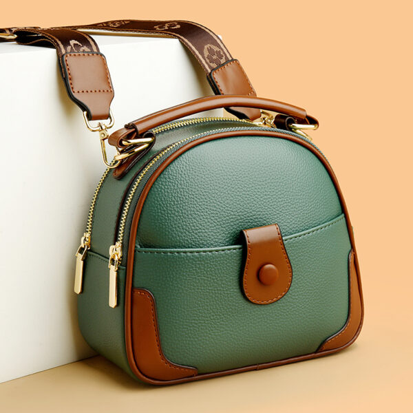 Wide strap round pattern designer bag - Image 12