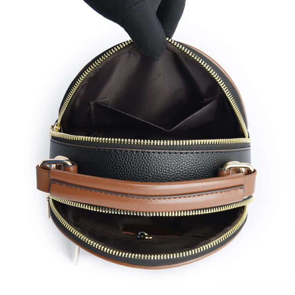 Wide strap round pattern designer bag - Image 15