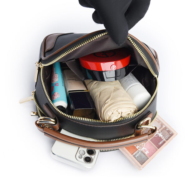 Wide strap round pattern designer bag - Image 16