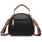 Wide strap round pattern designer bag - Image 3