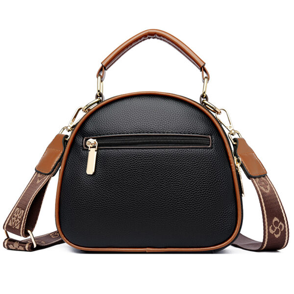 Wide strap round pattern designer bag - Image 3