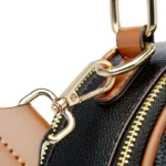 Wide strap round pattern designer bag - Image 4
