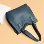 Women soft leather large capacity shoulder tote bag - Image 18