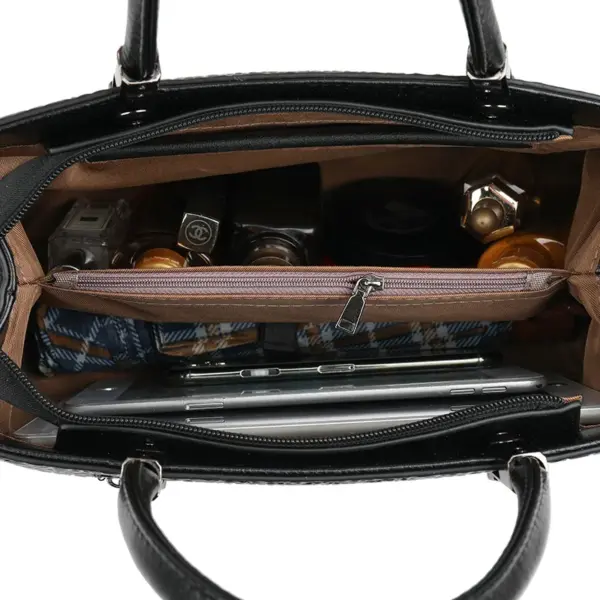 Crocodile embossed pattern luxury tote bag - Image 11