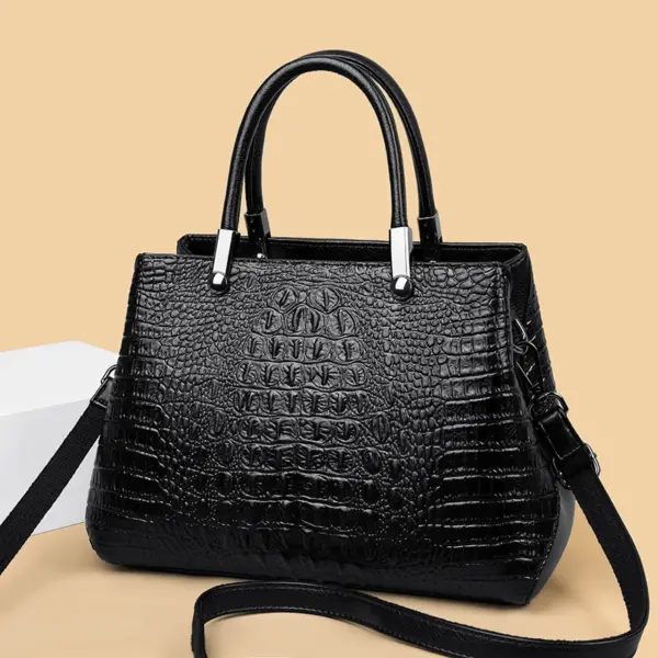 Crocodile embossed pattern luxury tote bag - Image 14