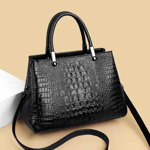 Crocodile embossed pattern luxury tote bag - Image 16