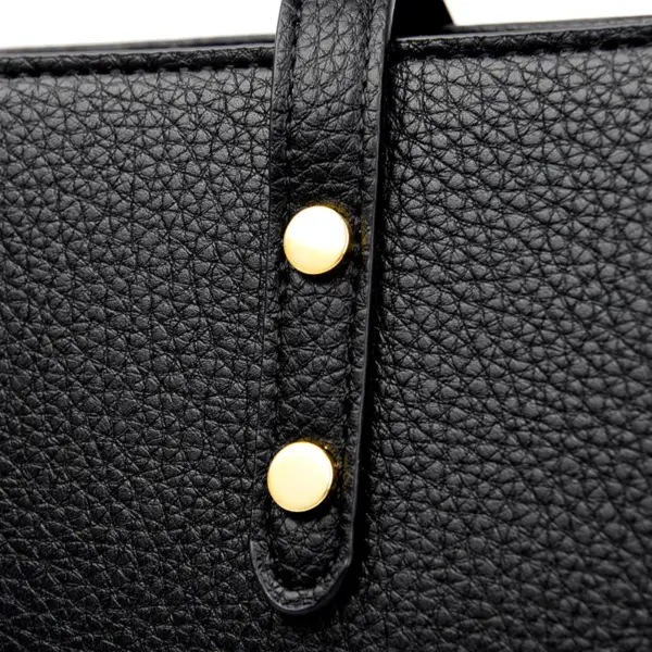 Large capacity vegan leather elegant tote bag - Image 7