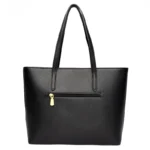 Large capacity vegan leather elegant tote bag - Image 5