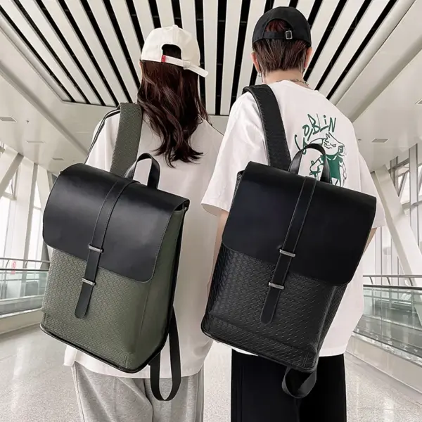 Premium all match large capacity leather backpack - Image 6