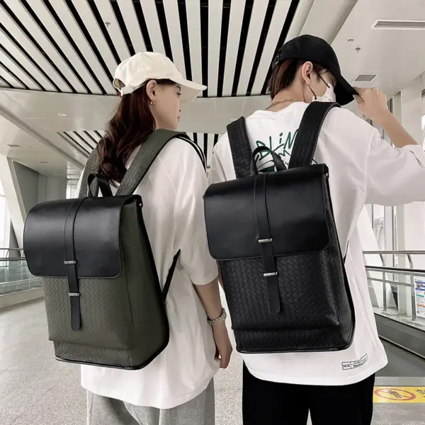 Premium all match large capacity leather backpack - Image 7
