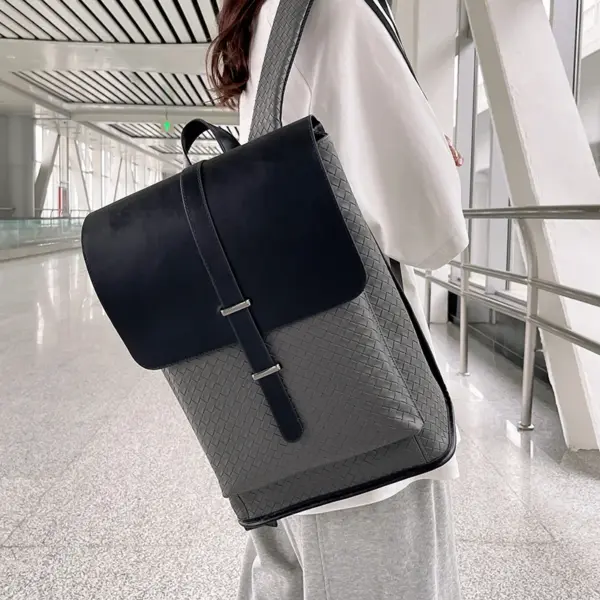 Premium all match large capacity leather backpack - Image 8