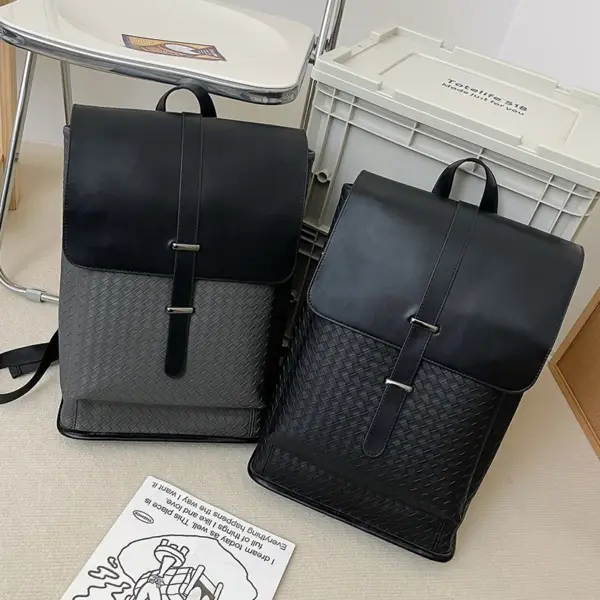 Premium all match large capacity leather backpack - Image 9