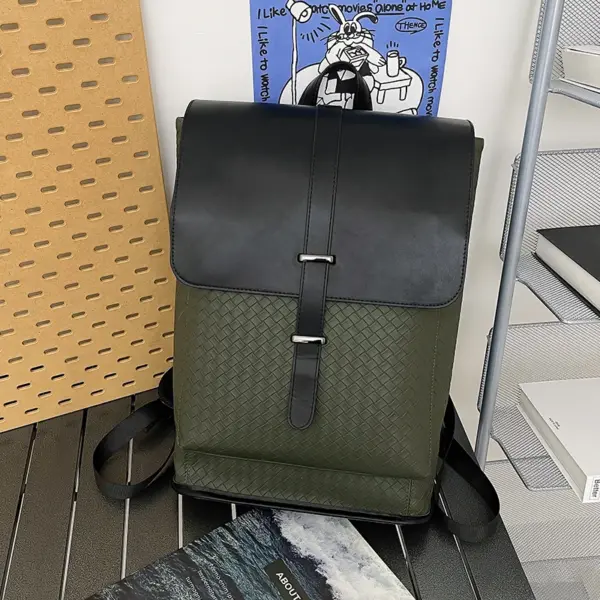 Premium all match large capacity leather backpack - Image 10