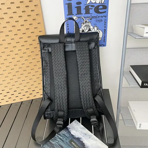 Premium all match large capacity leather backpack - Image 11