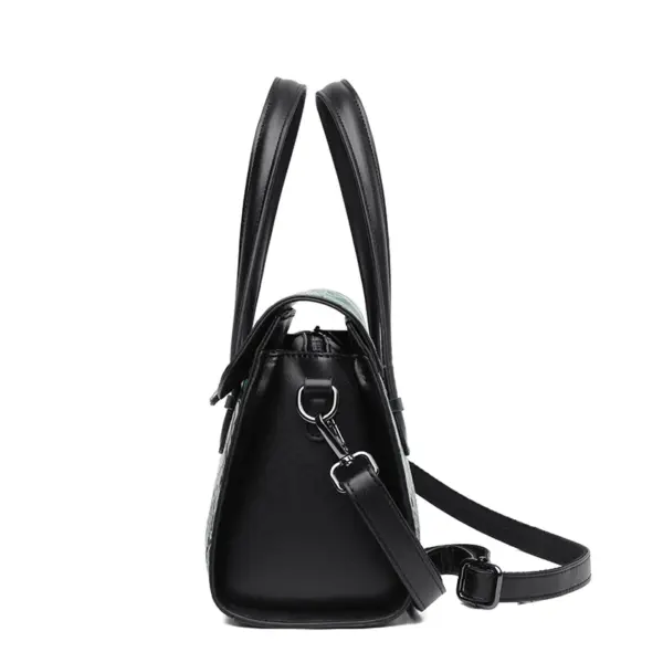 Vintage luxury flower embossed shoulder tote bag - Image 13