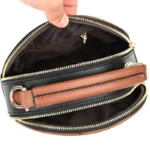 Croc embossed round pattern designer handbag - Image 12