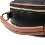 Croc embossed round pattern designer handbag - Image 5