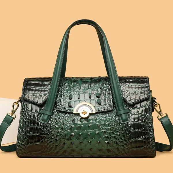 Crocodile embossed luxury women tote bag - Image 11