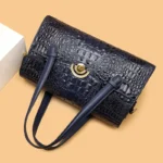 Crocodile embossed luxury women tote bag - Image 12