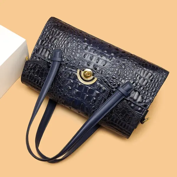 Crocodile embossed luxury women tote bag - Image 12