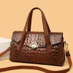 Crocodile embossed luxury women tote bag - Image 13