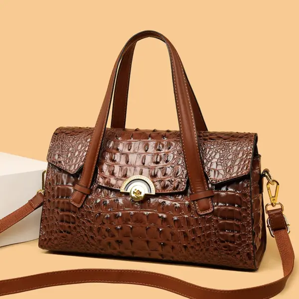 Crocodile embossed luxury women tote bag - Image 13