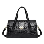 Crocodile embossed luxury women tote bag