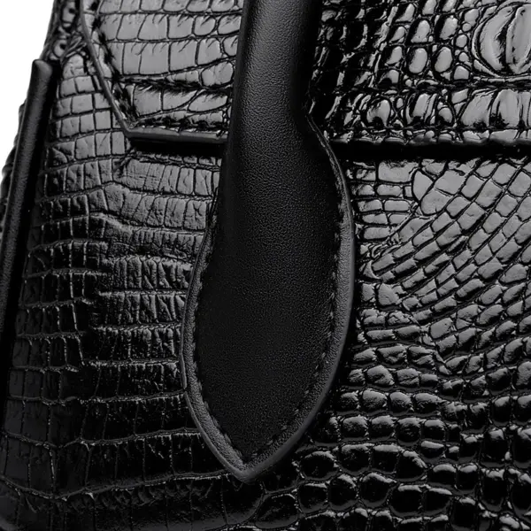 Crocodile vintage luxury women designer tote bag - Image 6