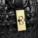 Crocodile vintage luxury women designer tote bag - Image 7