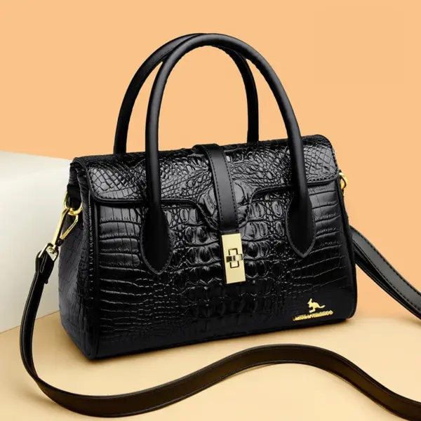 Crocodile vintage luxury women designer tote bag - Image 10