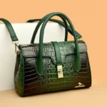 Crocodile vintage luxury women designer tote bag - Image 12