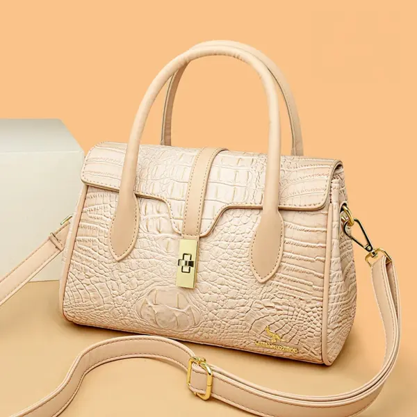 Crocodile vintage luxury women designer tote bag - Image 13