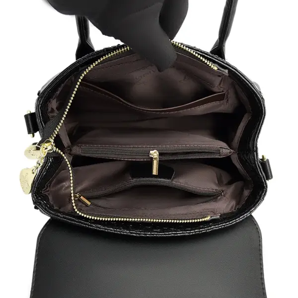 Crocodile vintage luxury women designer tote bag - Image 15