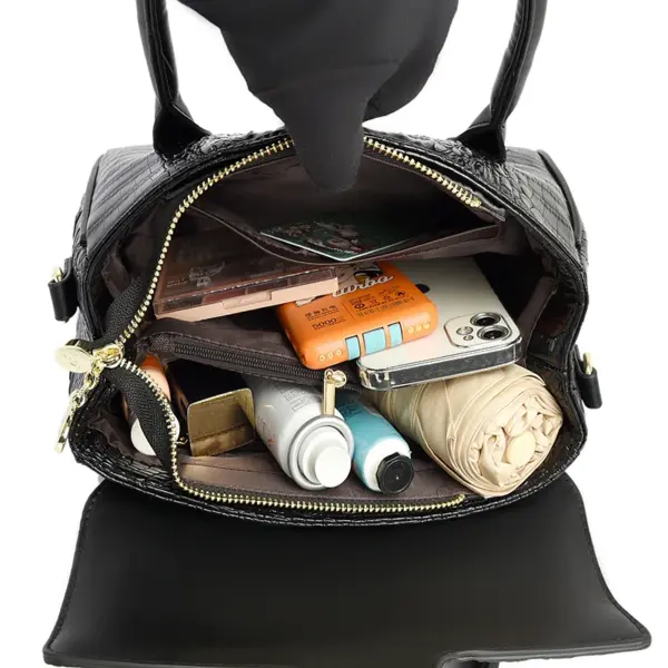 Crocodile vintage luxury women designer tote bag - Image 16