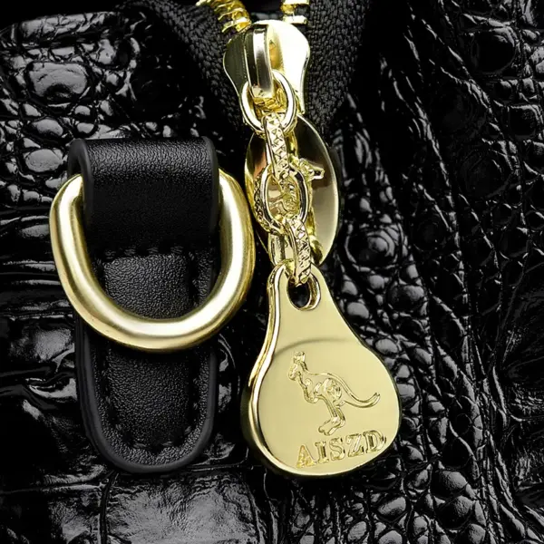 Crocodile vintage luxury women designer tote bag - Image 17