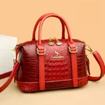 Women cocodile embossed designer tote bag - Image 9