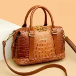Women cocodile embossed designer tote bag - Image 14