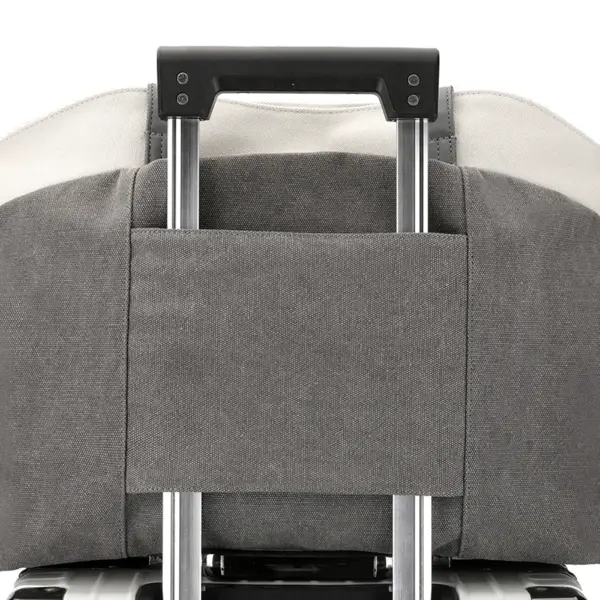 Large capacity retro style canvas tote bag - Image 6