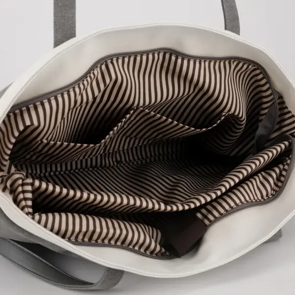 Large capacity retro style canvas tote bag - Image 8