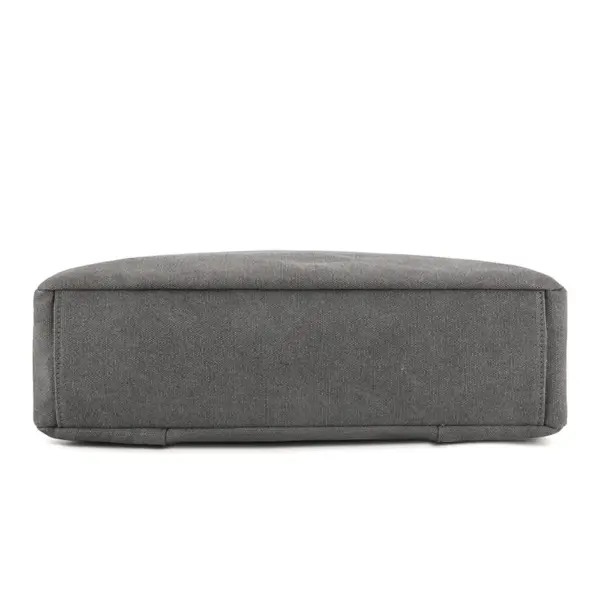 Large capacity retro style canvas tote bag - Image 5