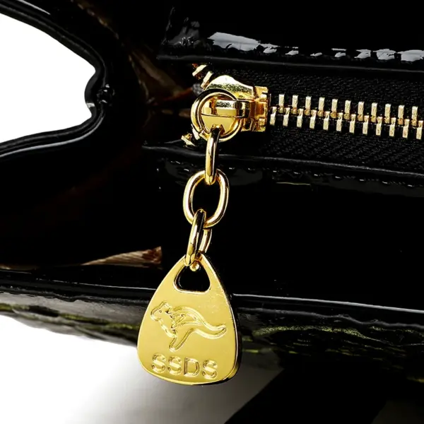 Flower embossed luxury designer handbag - Image 7