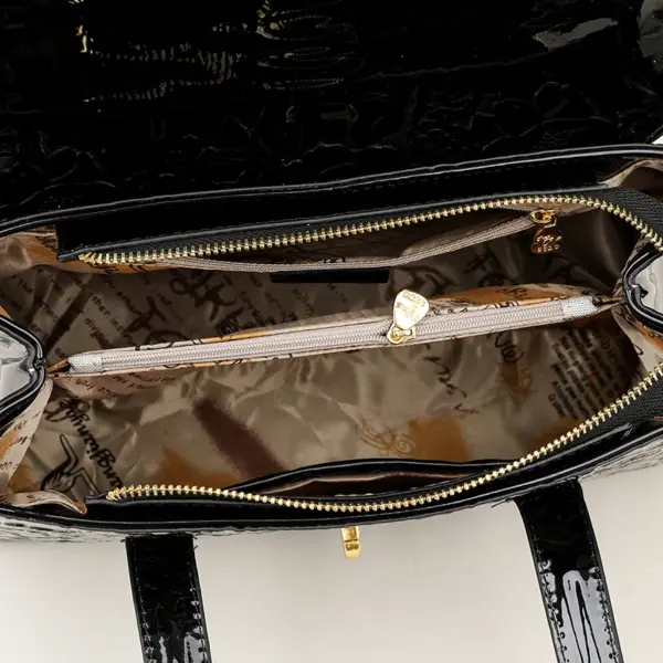 Flower embossed luxury designer handbag - Image 13