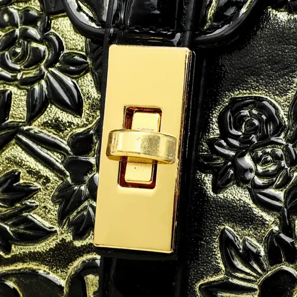 Flower embossed luxury designer handbag - Image 6